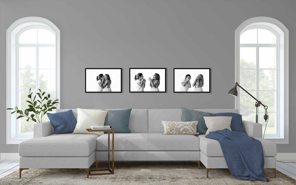 How to display family photos