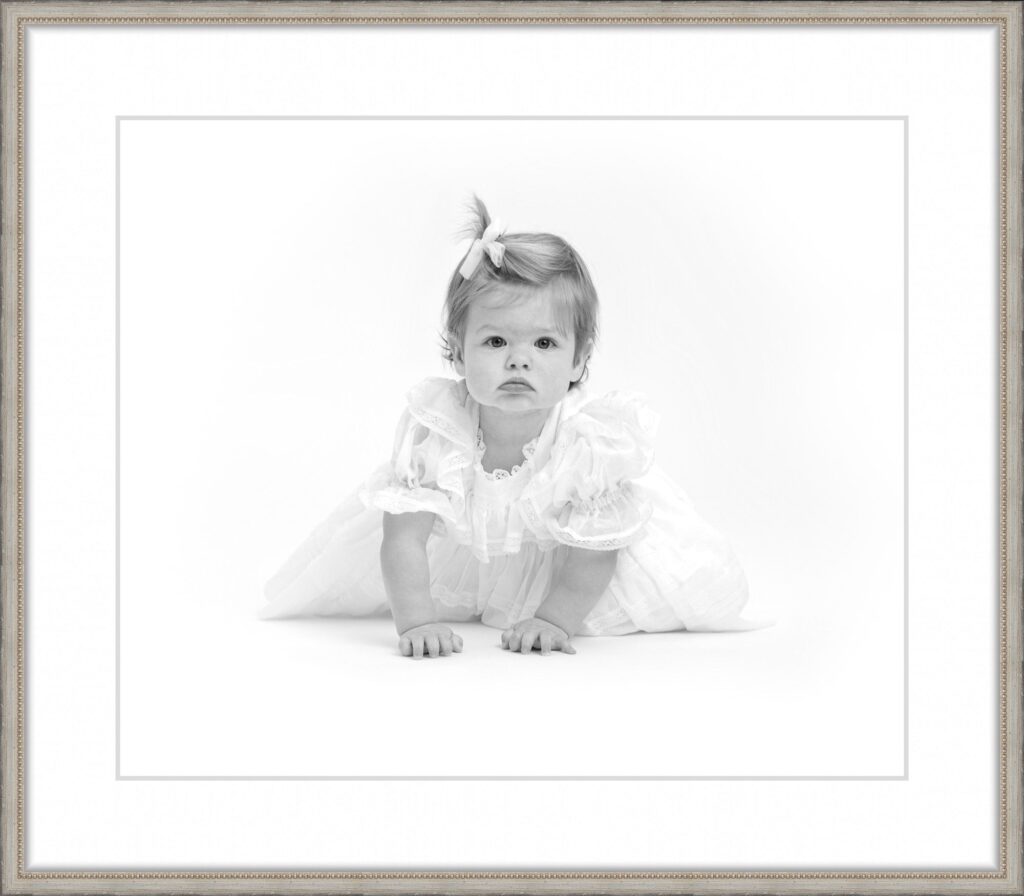 celebrate the milestone of one year with a framed Heirloom Portrait