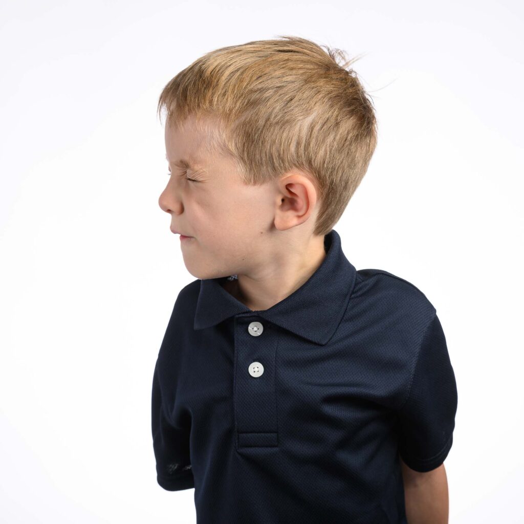 6 year old boy trying to remember what number comes next