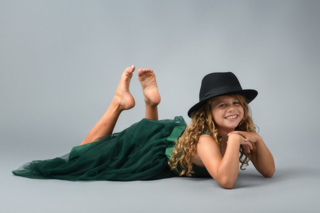 get down on the floor to take better photos of your kids